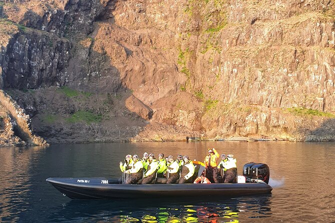 1 Hour Iceland Nature and Wildlife RIB Small Group Guided Safari - The RIB ride along the cliffs