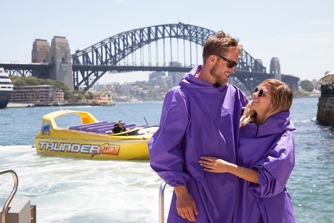 30-Minute Sydney Harbour Jet Boat Ride on Thunder Twist - Leaving Circular Quay with the Opera House in view