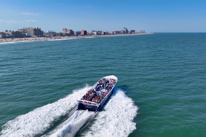 45-Minute Sea Rocket Speed Boat & Dolphin Cruise in Ocean City MD - Leaving downtown through the Ocean City Inlet
