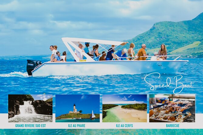 5 Islands Speedboat Cruise incl. Snorkeling in Blue Bay + Lunch at Ile aux Cerfs - Lunch, drinks, and the value of the package