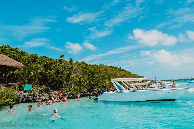 5 Islands Speedboat Cruise incl. Snorkeling in Blue Bay + Lunch at Ile aux Cerfs - Grand River South East adds a waterfall view
