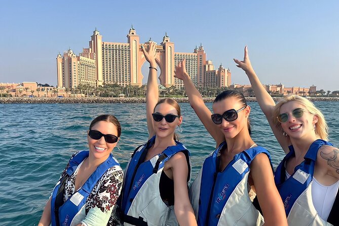 90 Minutes Speedboat Tour Dubai Marina, Burj Al Arab and Atlantis - Seeing Palm Jumeirah from offshore