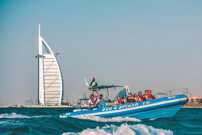 90 Minutes Speedboat Tour Dubai Marina, Burj Al Arab and Atlantis - Morning ride or evening cruise?