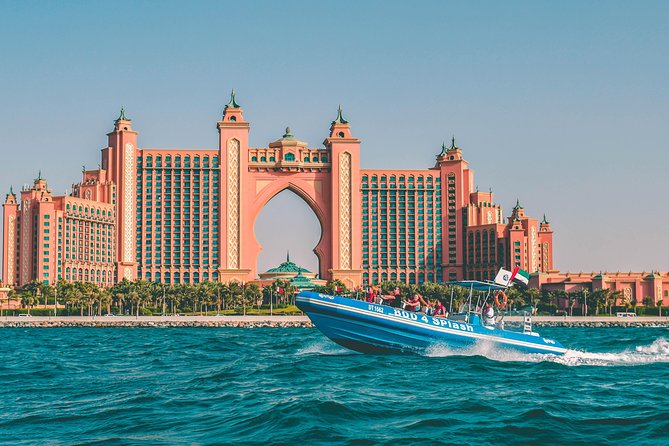 90 Minutes Speedboat Tour Dubai Marina, Burj Al Arab and Atlantis - Leaving the Marina at speed