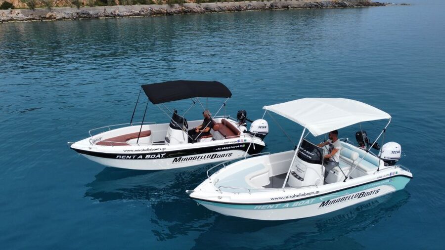 Agios Nikolaos: Motorboat or Speedboat Rental - Elounda from the sea