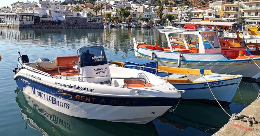 Agios Nikolaos: Motorboat or Speedboat Rental - Agriomantra for shade and a picnic