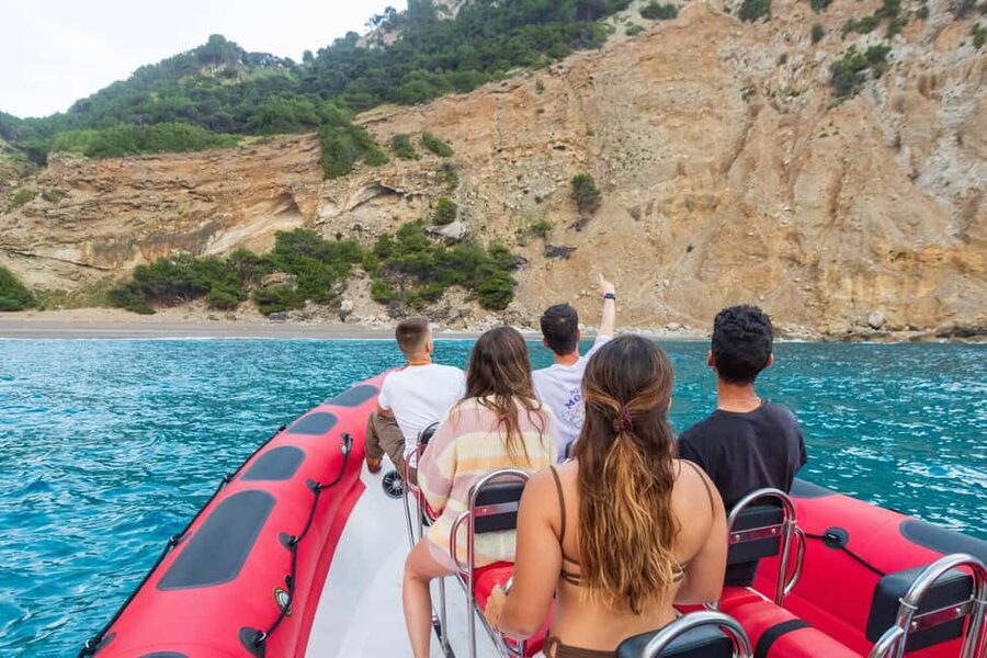 Alcudia: Sightseeing, Sea Caves & Snorkel Speedboat Tour - Ses Caletes and the second swim