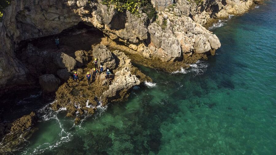 Arrábida: Setubal, Sesimbra Coasteering & Speedboat Tour - Key points at a glance