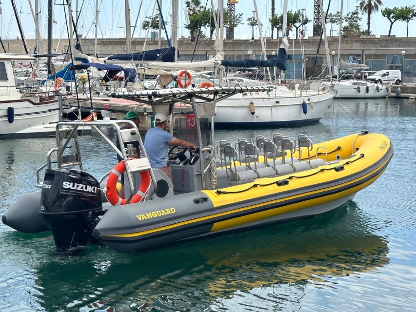 Barcelona: Fast Skyline Cruise - From calm harbor water to open-water speed