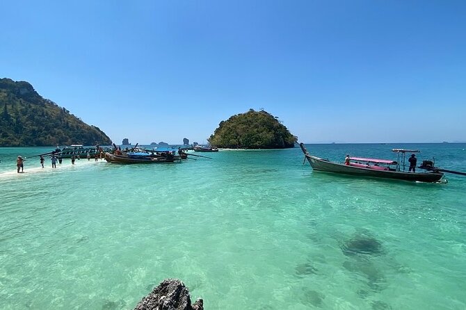 Best of Krabi 7 Islands Sunset Tour Speedboat/Long Tail Boat - Sunset turns the beach stop into a proper evening