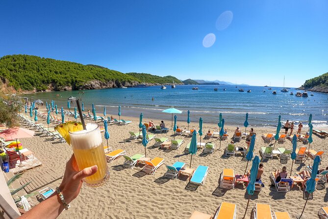 Blue Cave, Green Cave & Lopud Beach small group Speed boat Tour - Šunj Beach gives the trip a slower ending