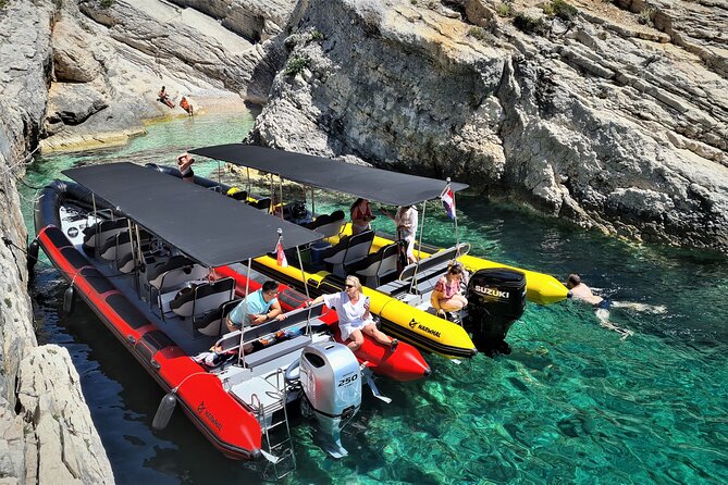 Blue Cave & Hvar, 5 Islands Speedboat with Luxury Seats in Shade - Komiža, a fishing town with film connections