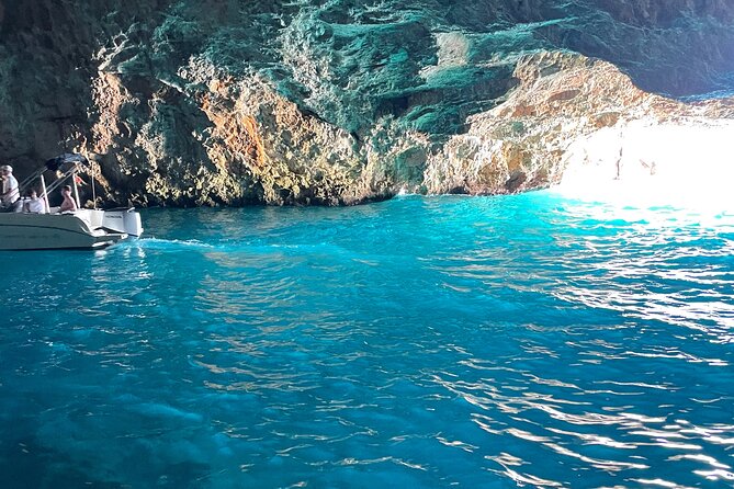Blue Cave, Lady of the Rocks and Kotor Bay SpeedBoat Tour 3H - Mamula Island at the bay’s entrance