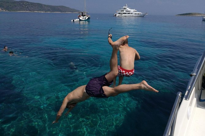 Blue Lagoon and Trogir town half day - private speed boat tour from Split - One hour among Trogir’s old stones