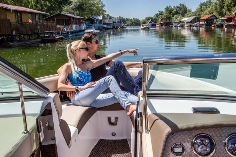 Bratislava by a Private Speedboat - Leaving the city center for the Danube