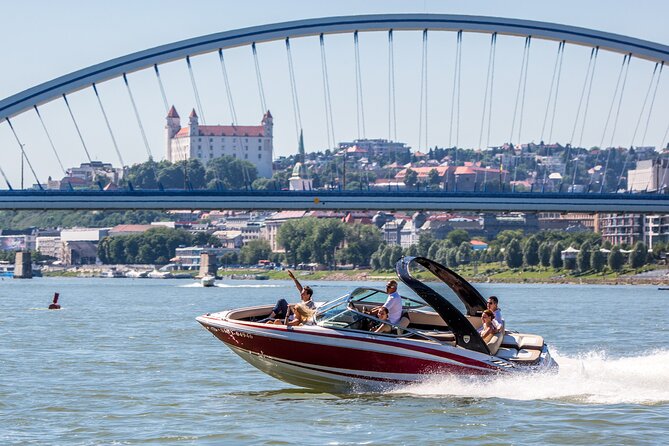 Bratislava by speedboat 1 Hour - River Park and the modern edge of the city