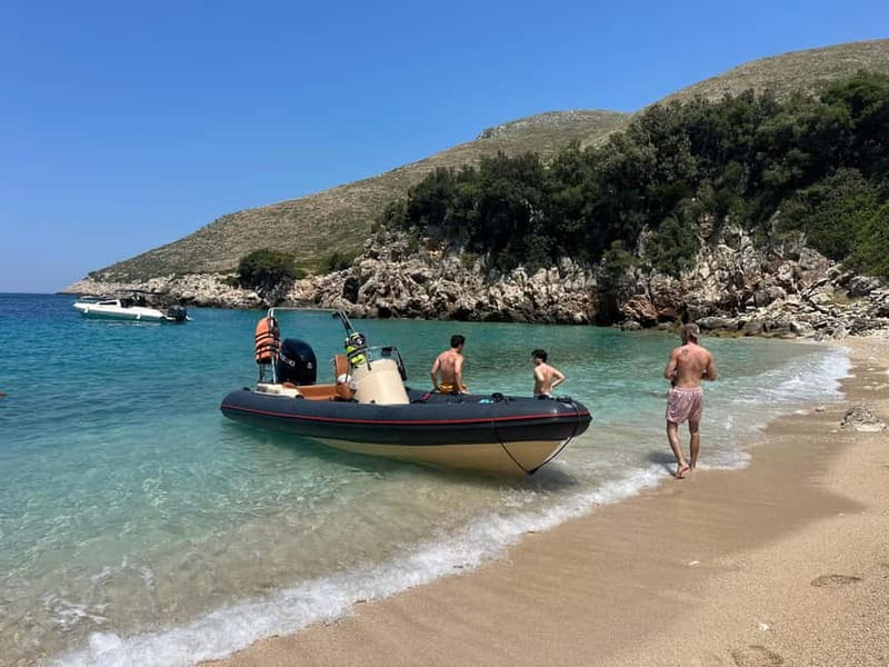 Bristan Bay Speedboat Tour Vlore - Shen Kolit Before Returning to Vlore