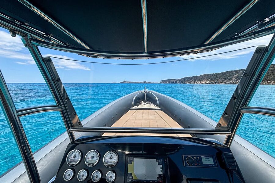 Cagliari: Zodiac Boat Tour, 3-4 SwimStops, Wine & Snorkeling - Seeing the Devil’s Saddle from the water