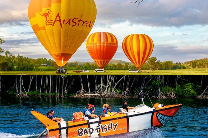 Cairns Hot Air Balloon Flight + Bad Fishy Jet Boating Cairns - Key points at a glance