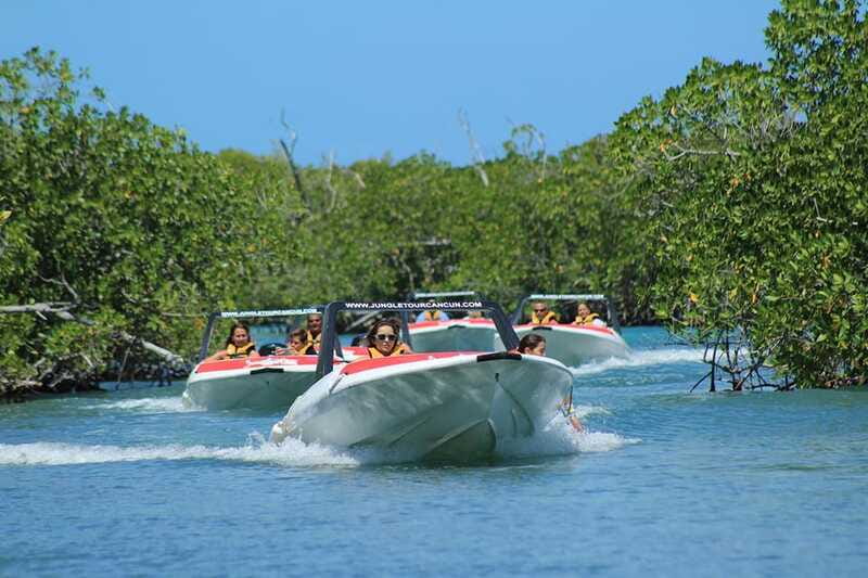 Cancun: Jungle Tour Adventure with Speedboat and Snorkeling. - Punta Nizuc and the MUSA underwater museum