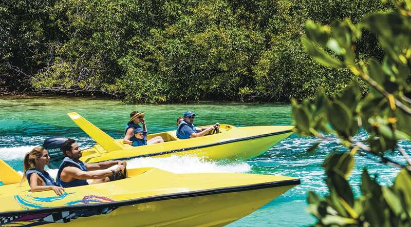 Cancun: Speedboat Mangrove Jungle & Snorkel Tour - Moving from mangroves to the Caribbean