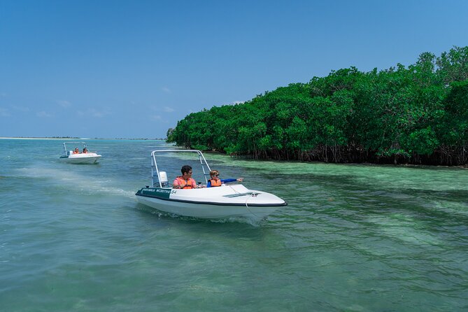 Cancun: Speedboat tour to a Virgin Beach - Two hours around Isla Blanca