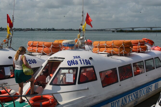 Cham Island Day Tour: Speed Boat, Lunch, Snorkeling & Beach - Speedboat views from Cua Dai Harbour