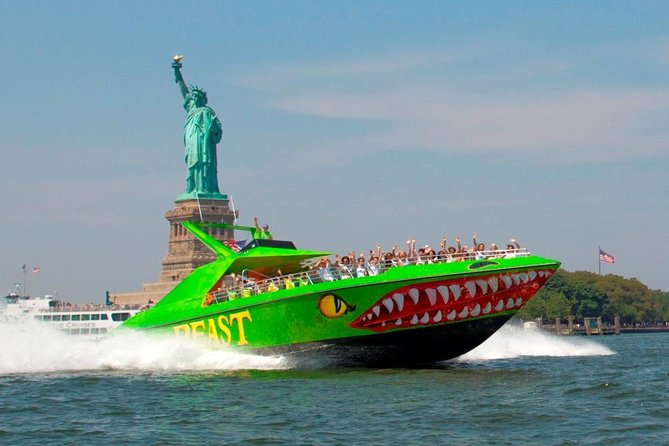 Circle Line: NYC BEAST Speedboat Ride - The Statue of Liberty stop is the payoff