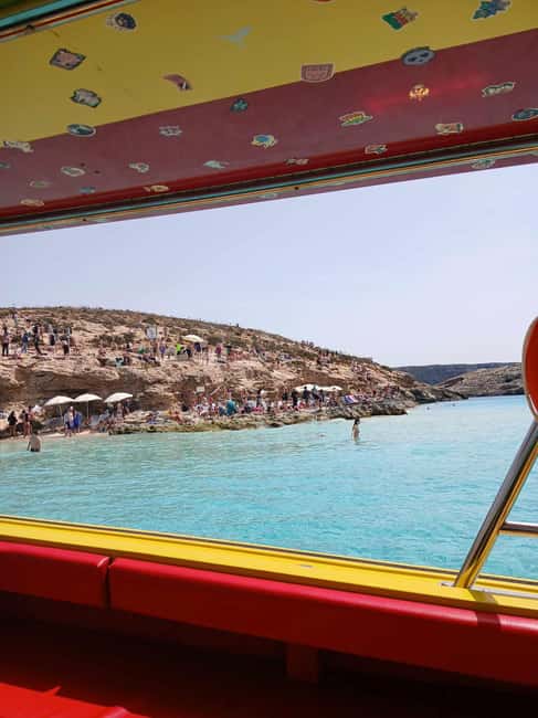 Comino:Crystal & Blue Lagoon,Caves, Private Speedboat Malta - Santa Maria Caves and Elephant Rock finish the coast tour