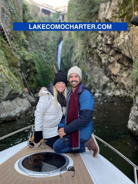 Como: Lake Como Private Modern Speedboat Tour with Prosecco - Castello di Urio and the western shore