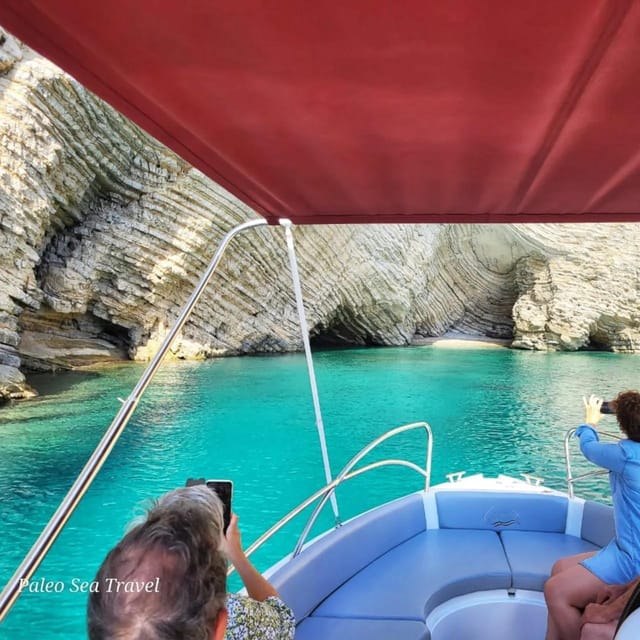 Corfu Paleokastritsa:Sea Caves and Stelari beach (speedboat) - Blue Eye Cave: a close look at the coast