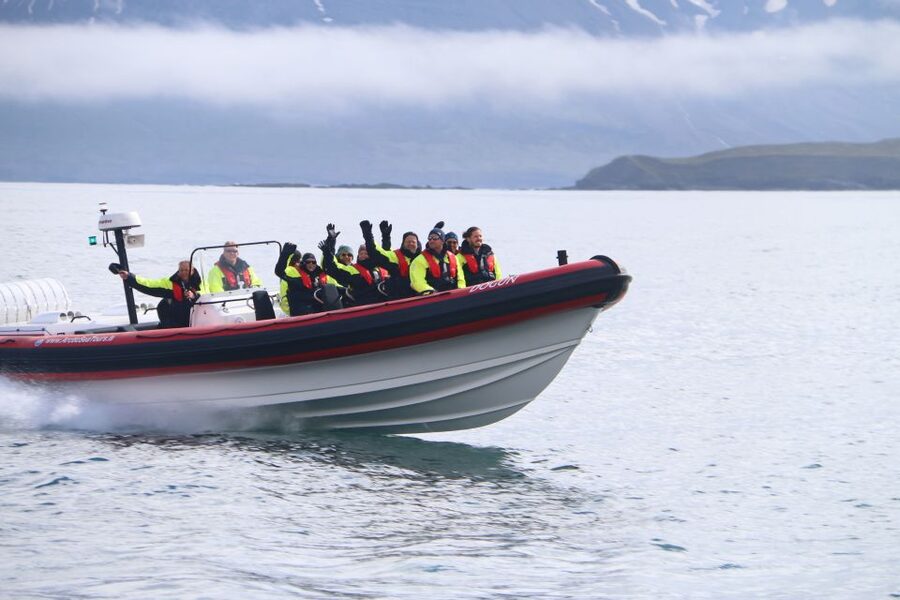 Dalvík: Whale Watching Speedboat Tour - The first 30 minutes: speed, mountains, and the search area