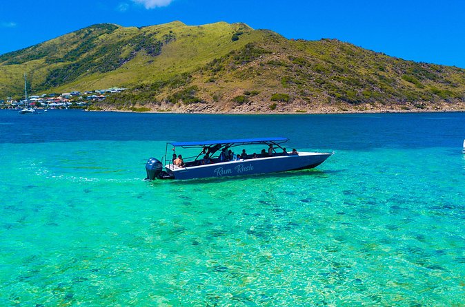 Discovery Powerboat Tour ,Snorkeling with Turtles & BBQ Lunch - Maho Beach: ten minutes for an iconic photo