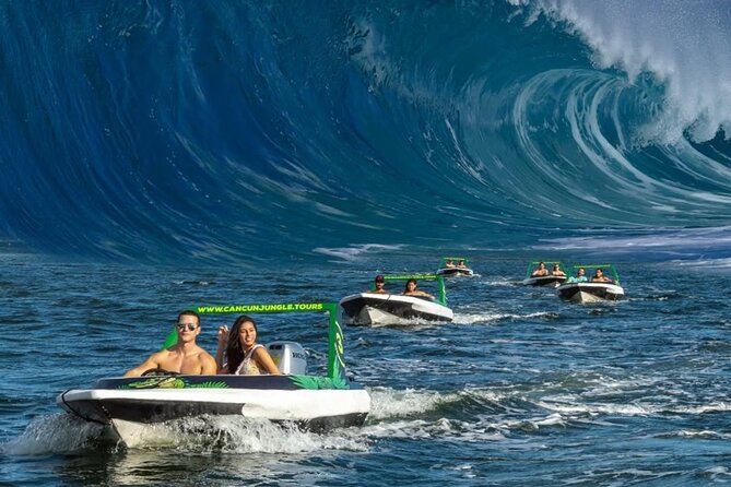 Drive an Speedboat at full speed at Cancun's Lagoon & Snorkeling - The short snorkeling stop and the marine life you may see