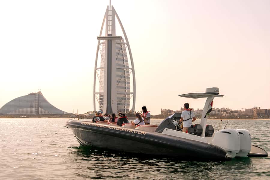 Dubai: 100-Min Speed Boat Tour, Atlantis & Burj Al Arab View - Dubai Marina and the first burst of speed