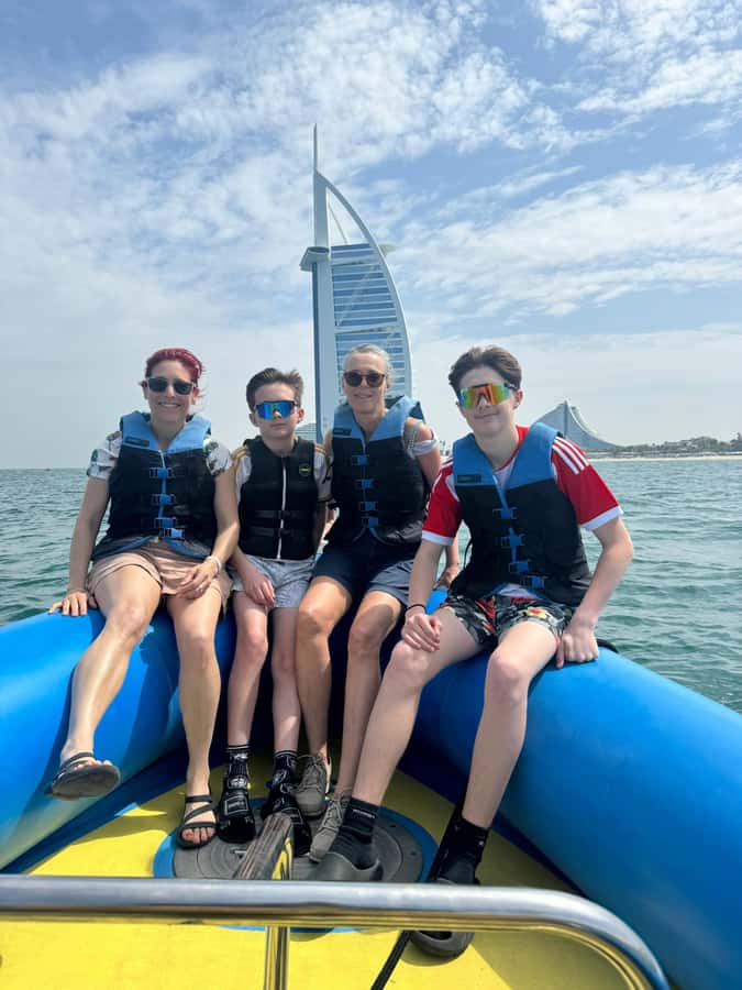 Dubai: Guided Speedboat Tour with City Sights & Ice Cream. - Burj Al Arab: your first big photo stop