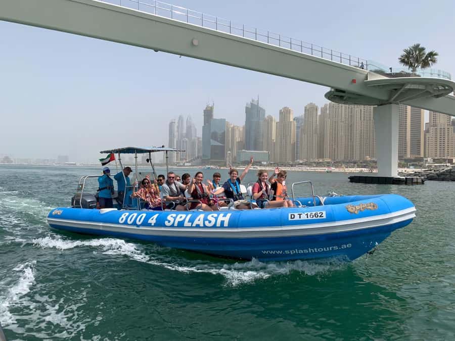 Dubai Marina : 1.5-Hour Atlantis Sightseeing Speedboat Tour - Burj Al Arab and the return route