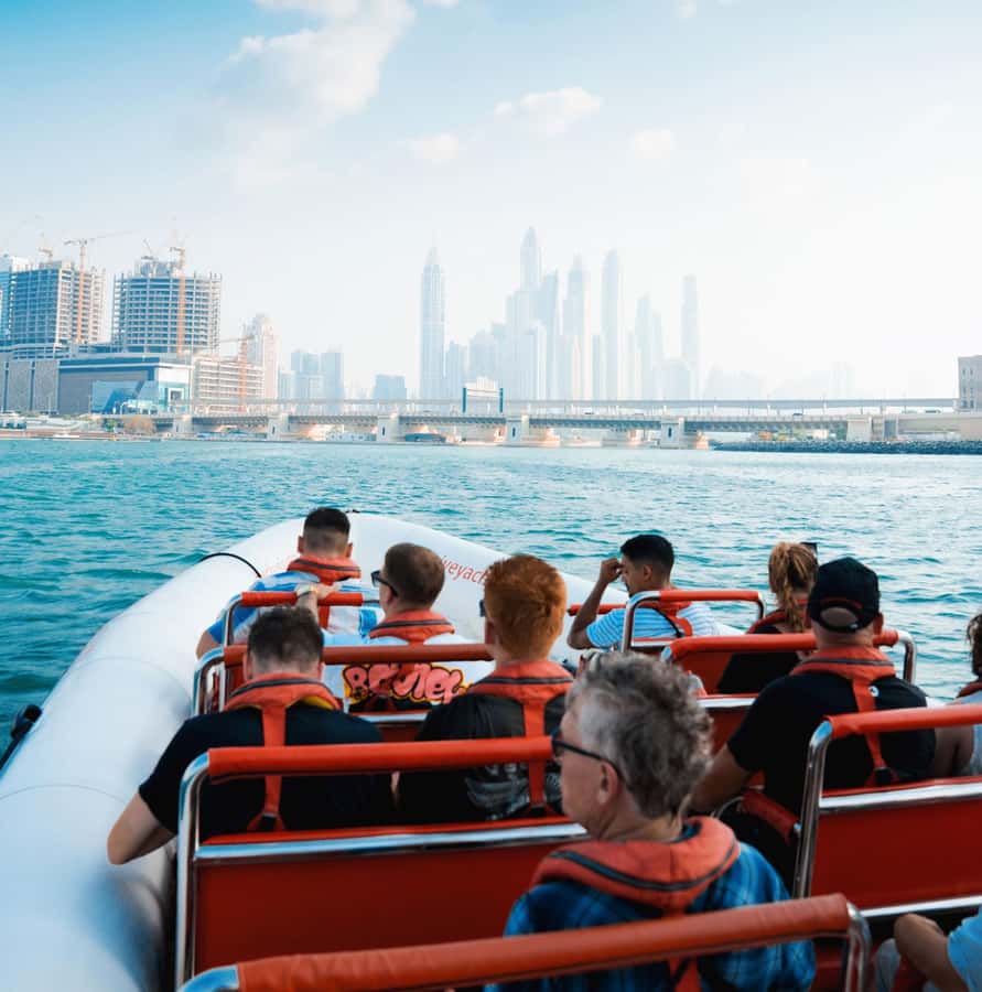 Dubai: Marina, Atlantis, Palm & Burj Al Arab Speedboat Tour - Burj Al Arab and Jumeirah coastline