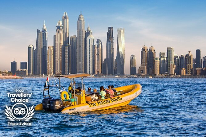 Dubai Marina Guided Sightseeing High-Speed Boat Tour - Palm Jumeirah from the water