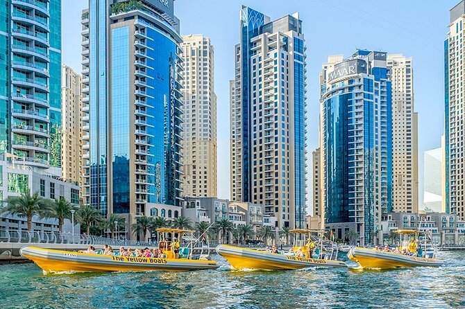 Dubai Marina Guided Sightseeing High-Speed Boat Tour - Burj Al Arab and the Jumeirah coast