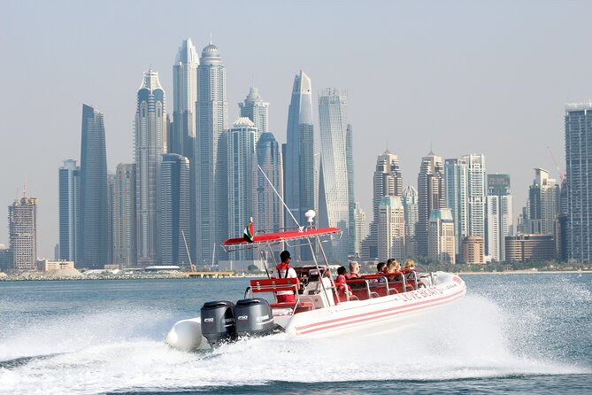Dubai Speedboat Tour: JBR Skyline, Atlantis, Burj AlArab Optional - Starting near Dubai Marina and Burj Al Arab