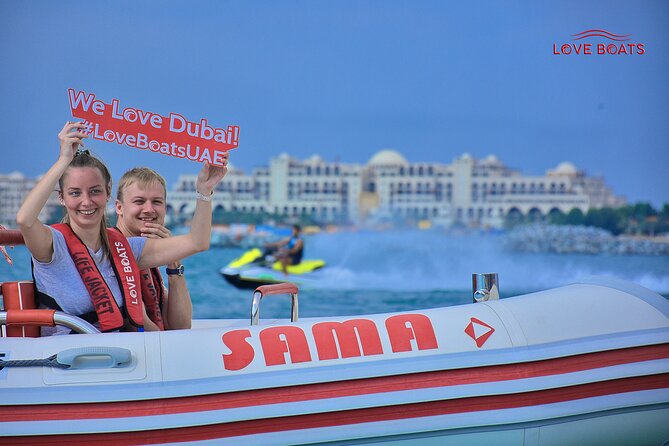 Dubai Speedboat Tour: JBR Skyline, Atlantis, Burj AlArab Optional - What the RIB ride feels like