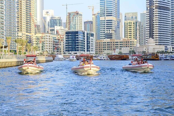 Dubai Speedboat Tour, Marina, Atlantis, Palm & Burj Al Arab - Burj Al Arab from the water