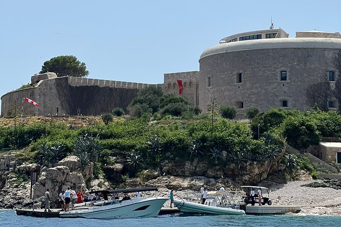 Experience Speedboat Tours in Kotor, Montenegro - Passing the fortress on Mamula Island