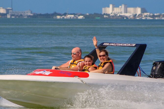 Fast & Fun: Cancun Speedboat Tour with Snorkeling - Steering through Nichupté Lagoon