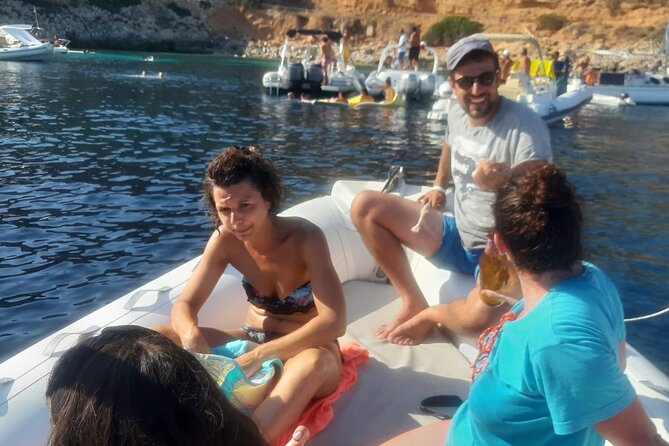 Favignana and Levanzo: Island tour by rib boat from Trapani - Favignana’s caves reveal a different shoreline