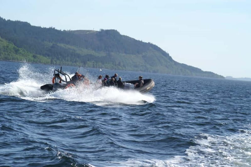 Fort William: Speed Boat Adventure - Watching the Jacobite Steam Train from the water