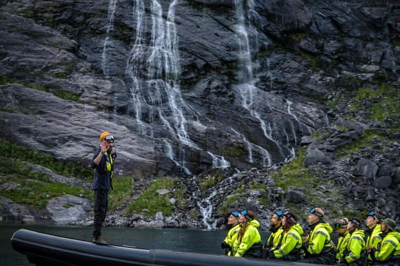 From Hellesylt: Experience Fjordsafari Geirangerfjord on RIB - Skagefla and the fjord viewpoint from sea level