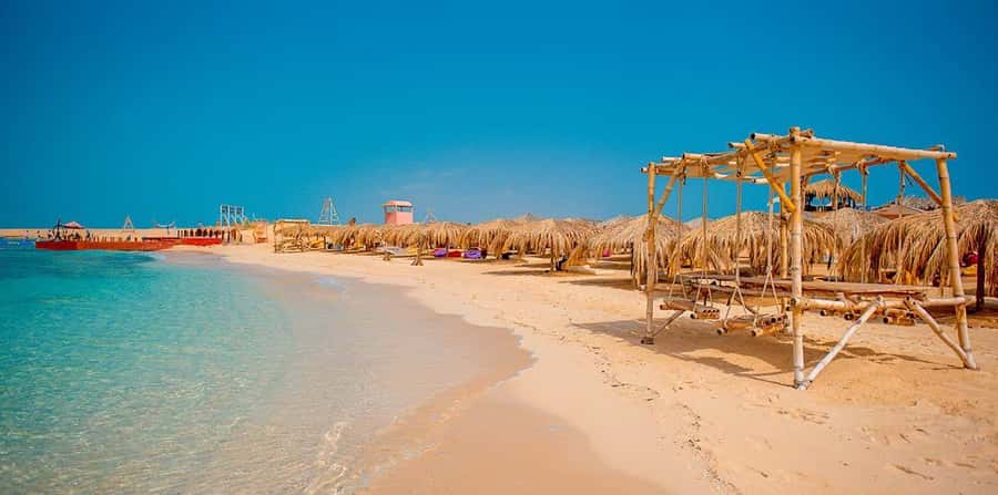From Hurghada: Hula Hula Island Speedboat Tour with Dolphins - Snorkeling over Red Sea coral reefs