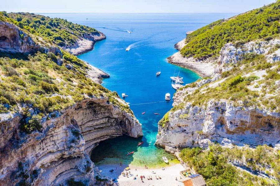 From Hvar: Blue Cave, Green Cave & 5 Islands Speedboat Tour - The speedboat ride is part of the attraction